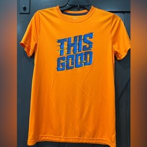 Boys orange This Good bcg tshirt Size L 14-16